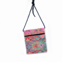 Colourful Small Shoulder Bag - Grey