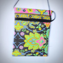 Colourful Small Shoulder Bag - Black