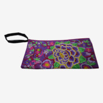 Floral Pouch M - Purple