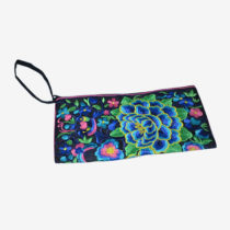Floral Pouch M - Black