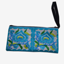 Floral Pouch L - Blue