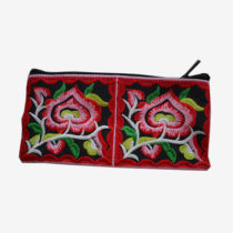 Floral Pouch L - Black