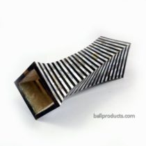 Black-and-White Twisted Flower Vase