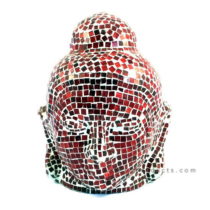 Red Mozaic Buddha Head