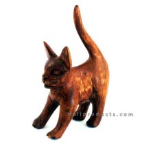 Wooden Cat High Tail