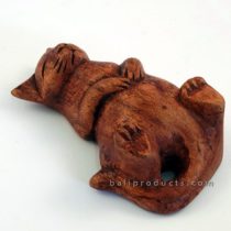 Wooden Sleeping Cat