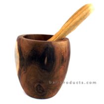 Wooden Mortar Set