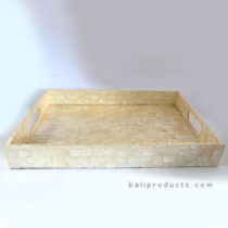 Mother of Pearl Tray White