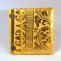 PRADA RECYCLED PAPER PHOTO ALBUM GOLD YELLOW SMALL