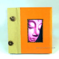 BUDDHA PHOTO ALBUM SMALL ORANGE