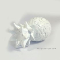 RESIN PINEAPPLE WHITE S