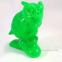 Resin Standing Owl Green