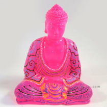Resin Buddha Batik Pink