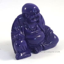 Resin Happy Buddha Sitting Blue