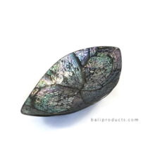 Crushed Shell Leave Bowl Black