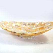 Crushed Shell Oval Tray