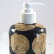 Capiz Shell Soap Dispenser Black Gold