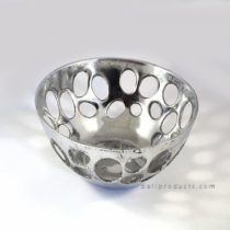 Aluminium Round Oval Hole Motif Bowl
