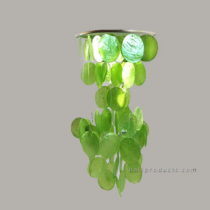 Wind Chime Capiz Shell Green