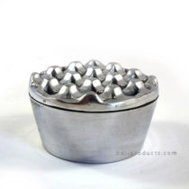 Round Aluminium Ashtray Chrome