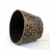 Round Bamboo Resin Bowl