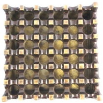 Brass Chromed Ashtray 36 Holes