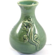 Ceramic Gecko Flower Vase