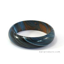 Wood Bangle Blue