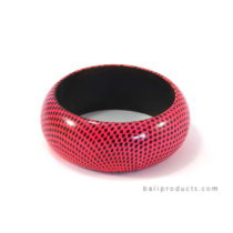 Wood Bangle Red