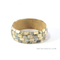 Pen Shell Bangle Black White