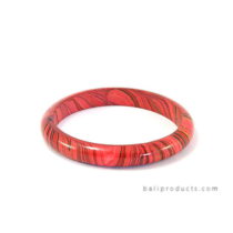 Wood Bangle Red