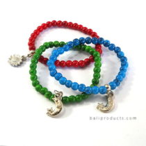 Set3 Bead Bracelet Blue Red Green