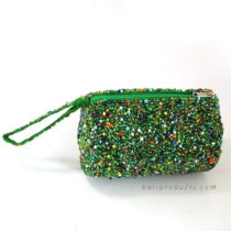 Beads Round Tube Pouch Mixed
