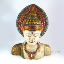 Buddha Head Antique Gold