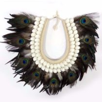 Peacock Feather Wall Decor Motif circle