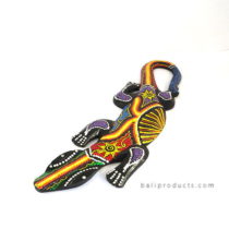 Gecko Wall Hanging Rasta Small