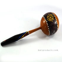 Rattle Toy Instrument With Dot Painting Motif