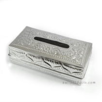 Aluminium Carving Rectangular Tissue Box