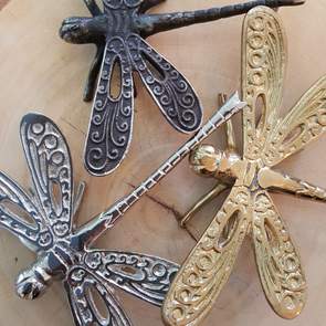 Brass Figurine Dragonflies