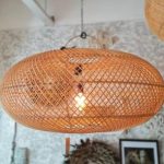 Woven Rattan Ellipse Shaped Ceiling Lamp Shades