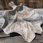 Antique Wooden Leaf Figure Decor